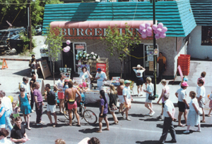 The first Burger Inn on the first Lilac Day Festival